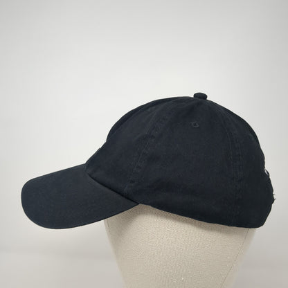 GQ Slideback Hat Black One Size Solid Leather Strap Proud Subscriber