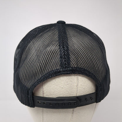 Life At Sea Snapback Trucker Hat Black One Size Mesh Back Yupoong