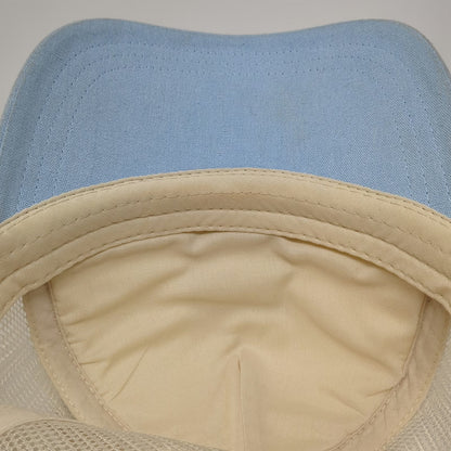 Rip Curl Trucker Hat Beige Blue One Size Mesh Back Snapback Surf Beach Patch