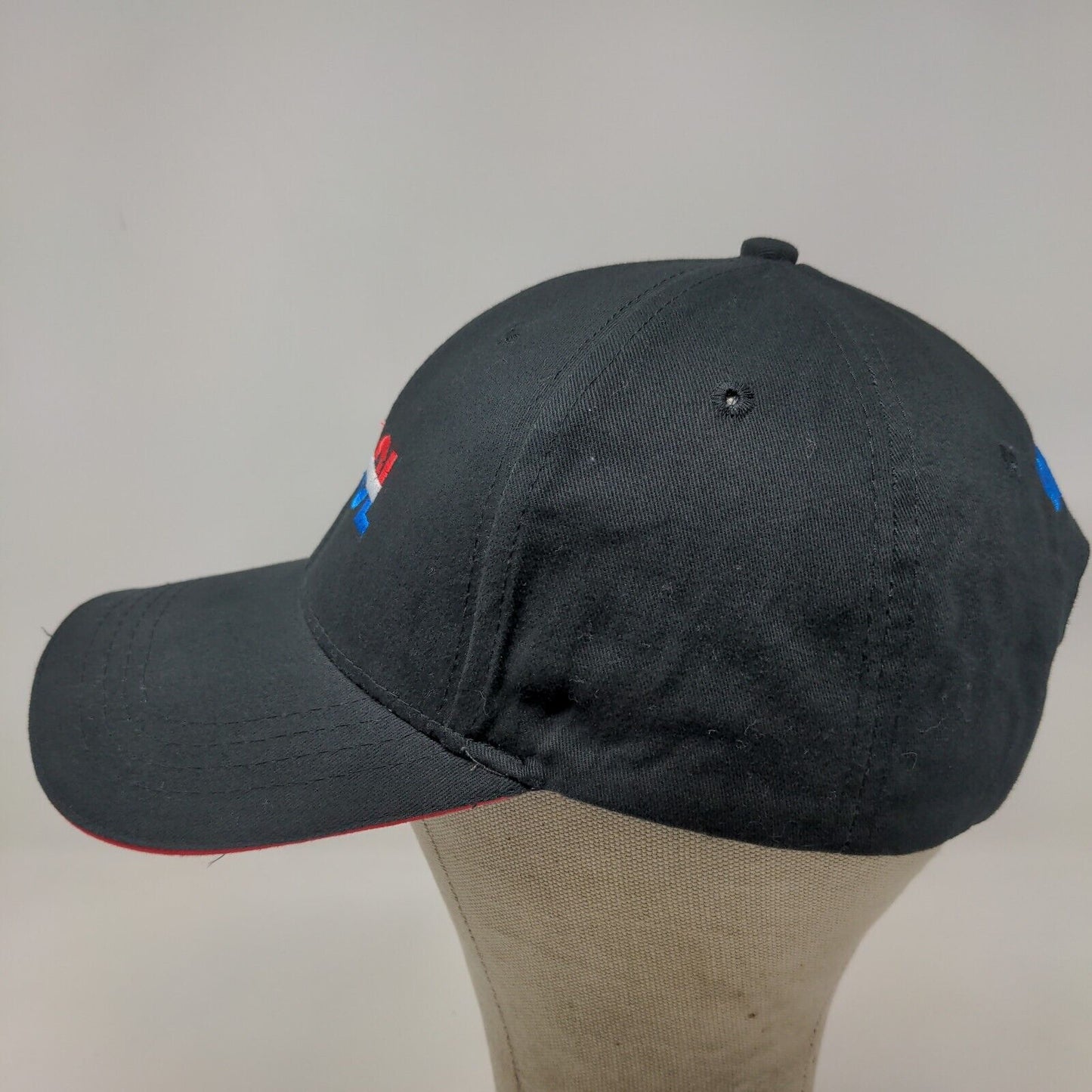 Cap America Men's Strapback Hat Black Dinol Dinitrol Embroidered Logo