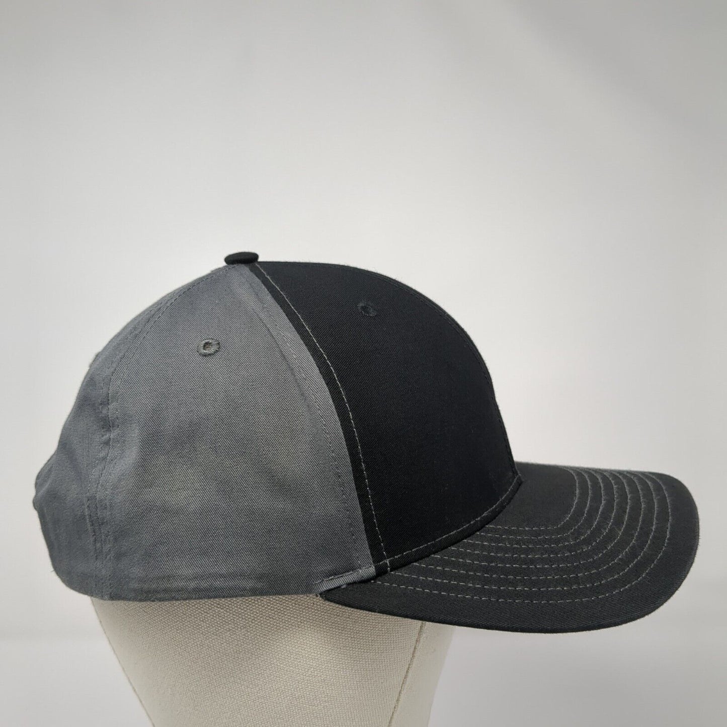 Sunroc Snapback Hat Black One Size Colorblock Clyde Richardson 6 Panel