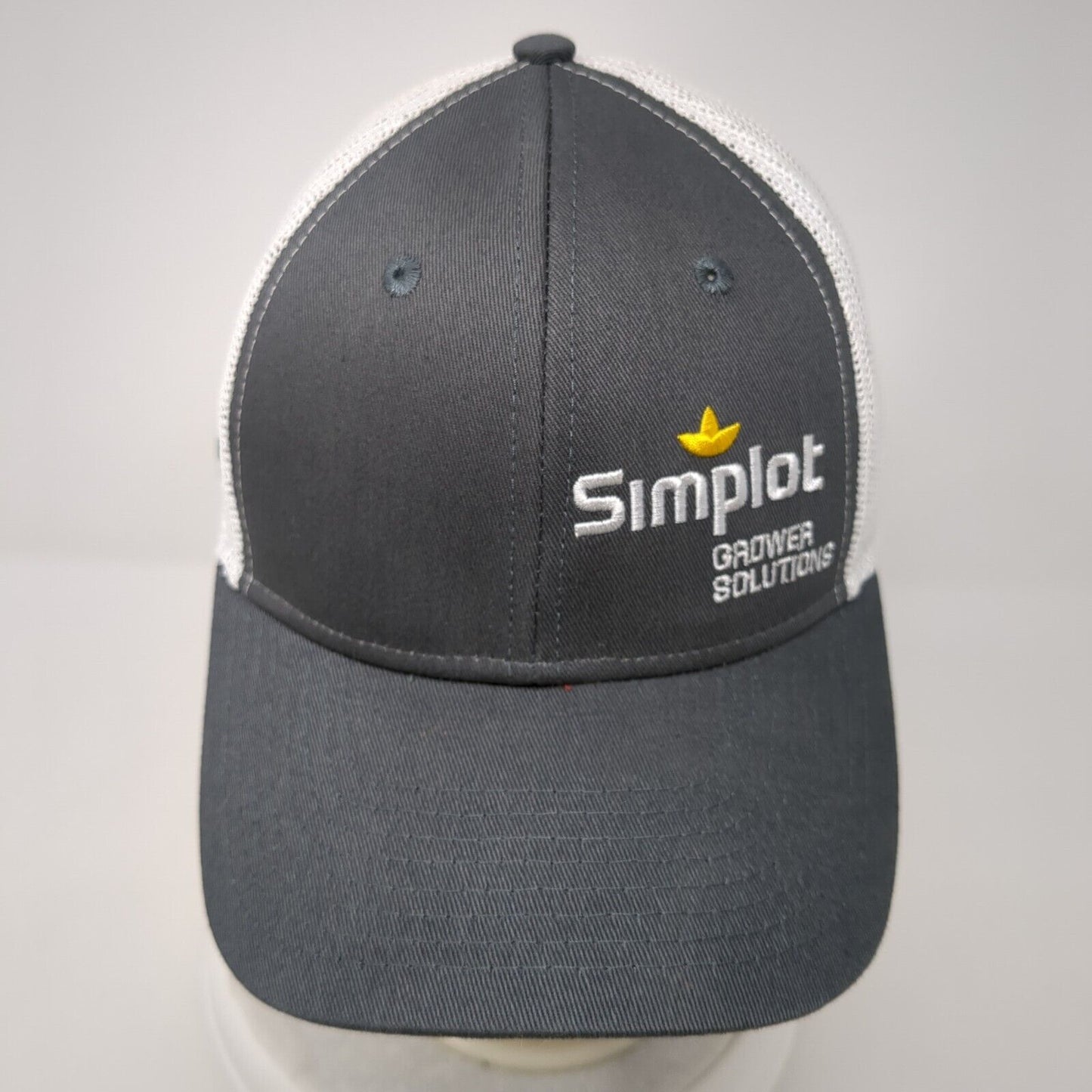 Simplot Gadwear Solutions Snapback Trucker Hat Gray OS Adjustable Mesh Back