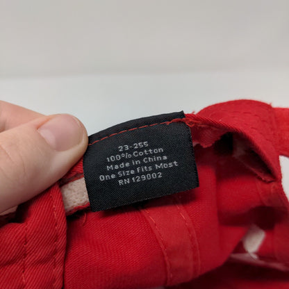 Priaxor BASF Strapback Hat Red OSFM Solid Embroidered Otto Collection