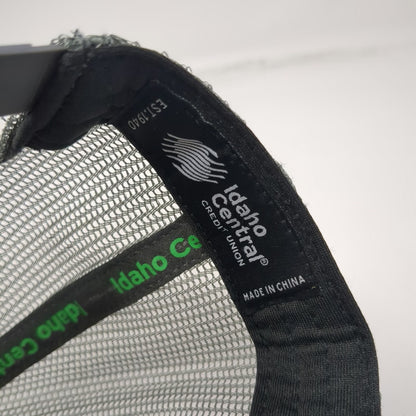 Idaho Central Credit Union Trucker Hat Green Gray One Size Mesh Snapback Patch