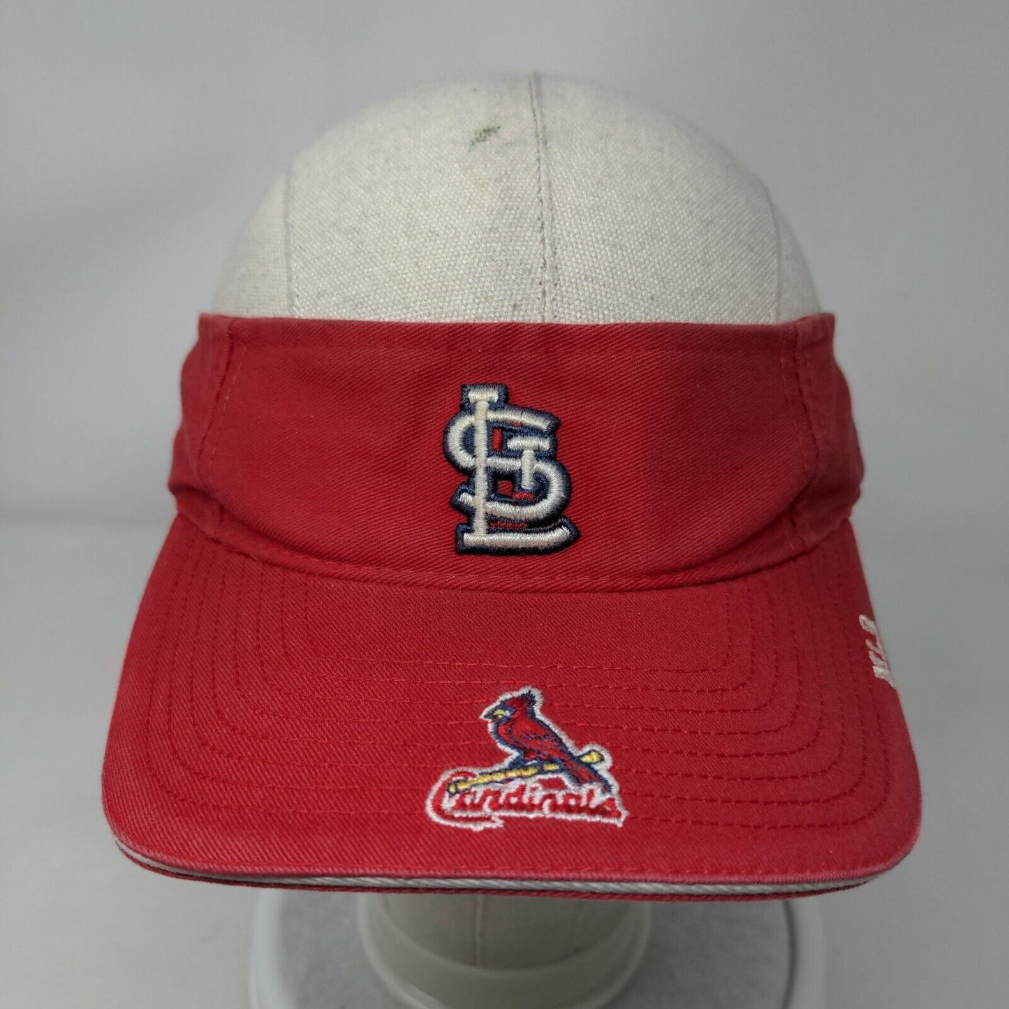 St. Louis Cardinals Puma Strapback Sun Visor Cap Hat Red OSFA Embroidered Logo