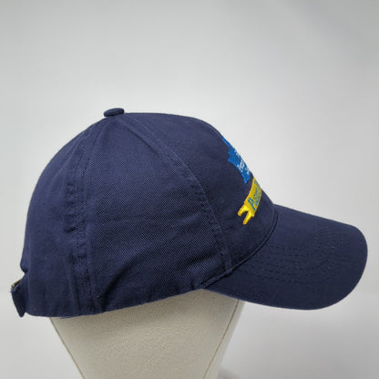 Puerto De Cartagena Slideback Baseball Cap Blue One Size Adjustable Embroidered