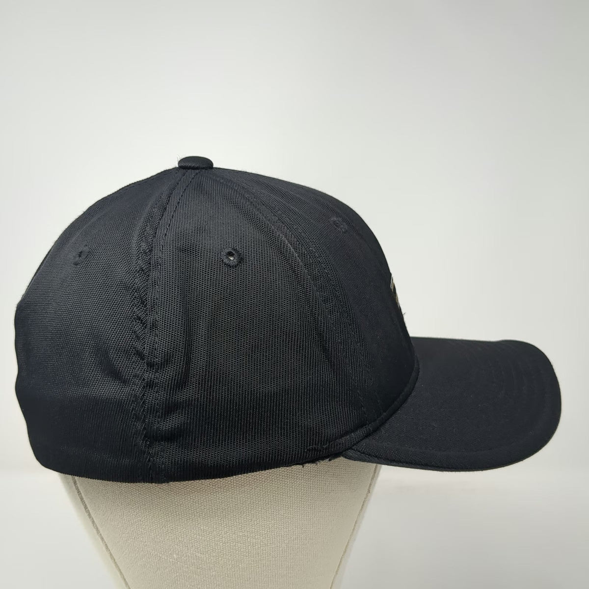 New Orleans Saints NFL Black One Size Cap Fleur De Lis Embroidered Stretch Hat