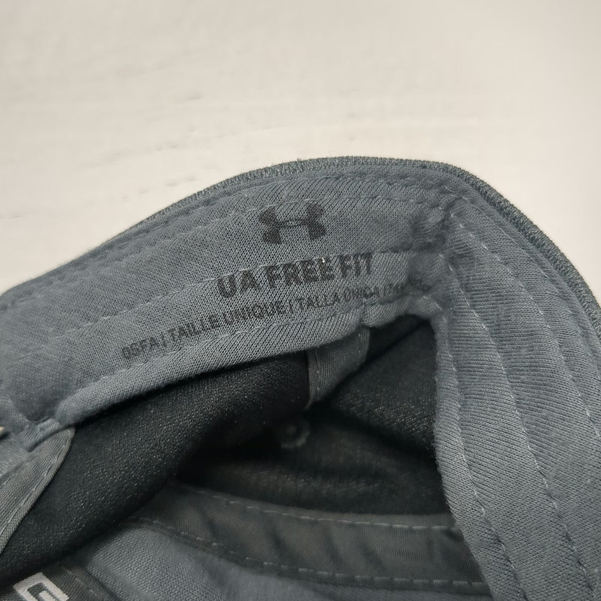 Under Armour Baseball Cap Gray OSFM American Flag Logo Blitzing Hat Strapback