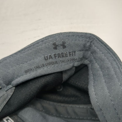 Under Armour Baseball Cap Gray OSFM American Flag Logo Blitzing Hat Strapback