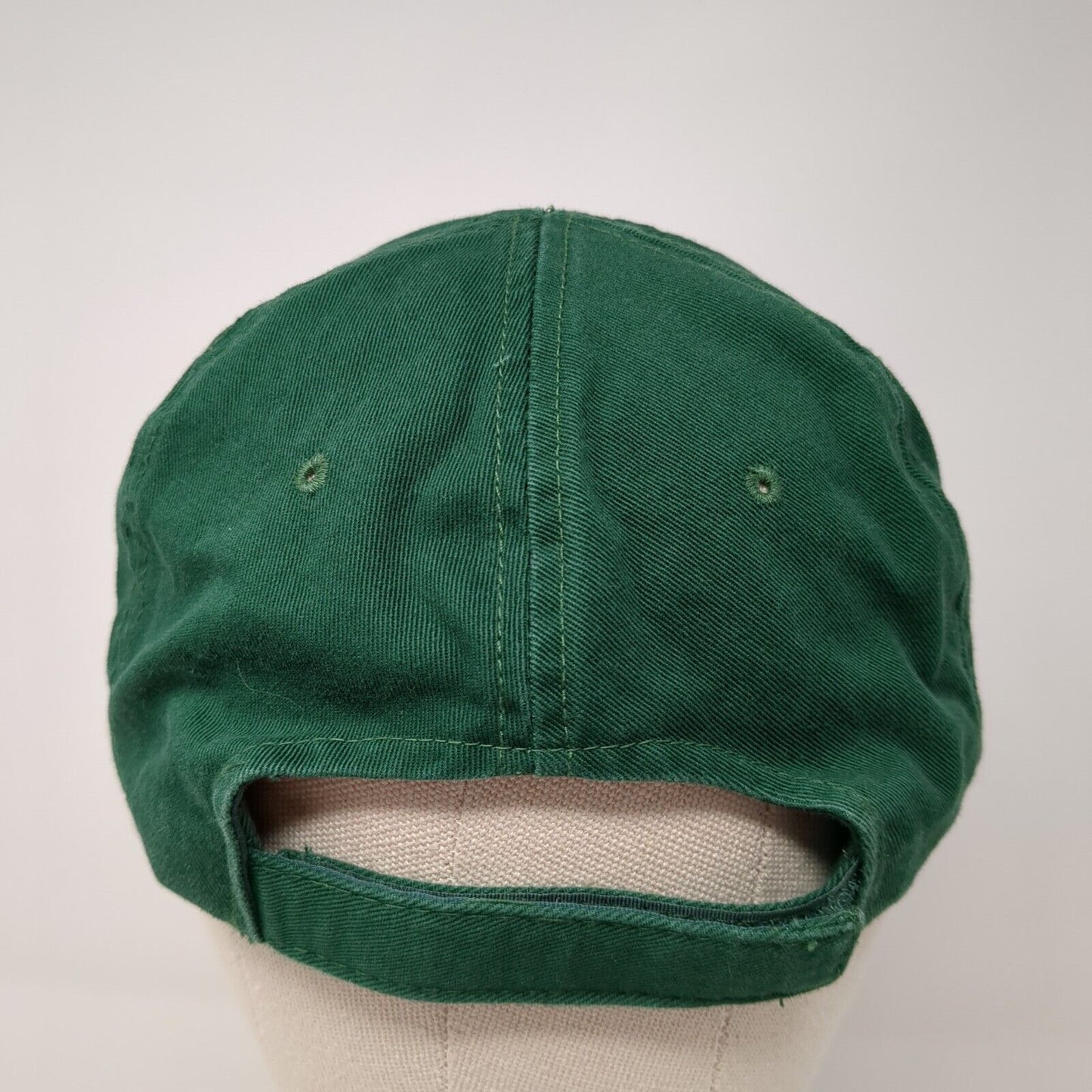 Lucky Dad Strapback Hat Green One Size Adjustable Embroidered 6 Panel