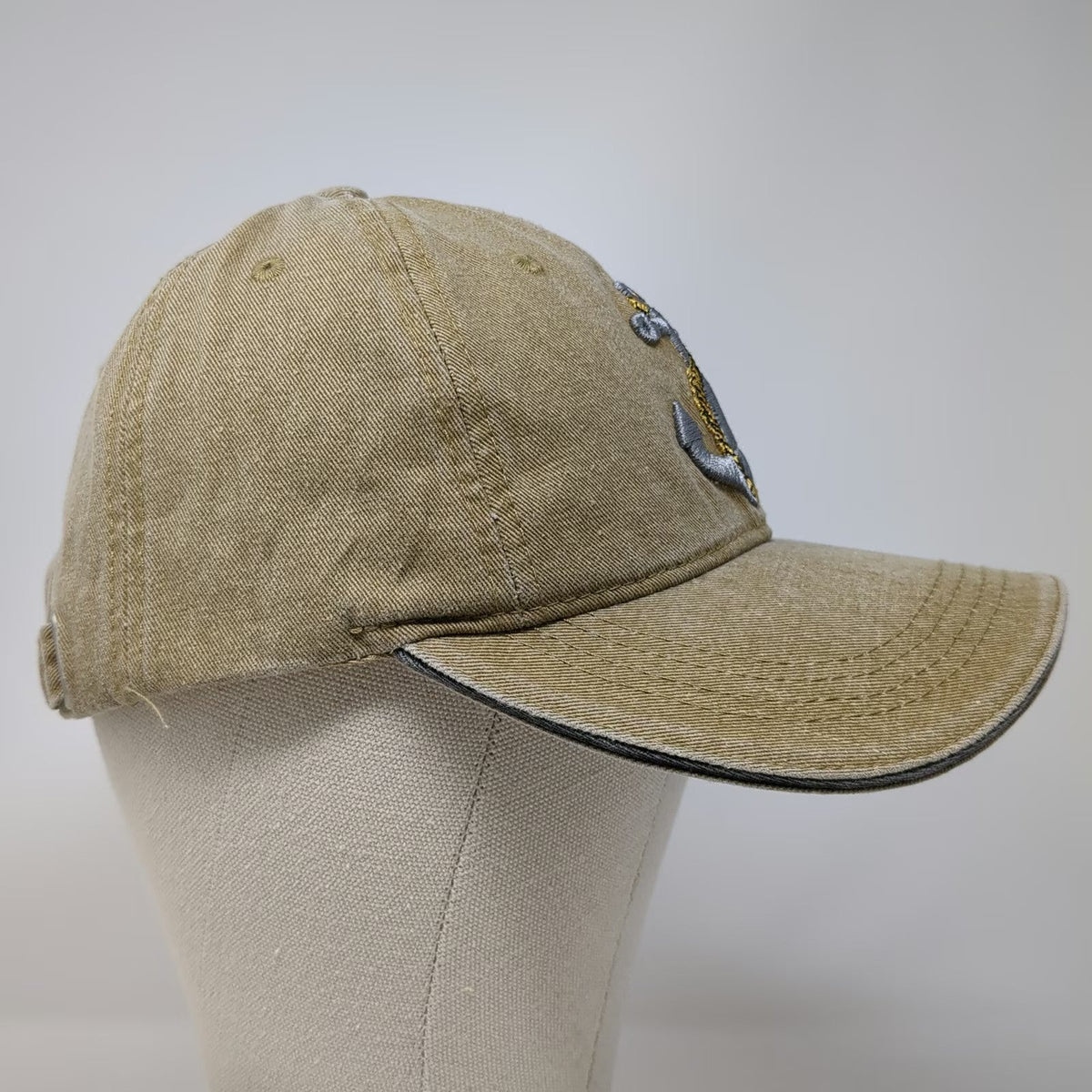 Island Dreams Baseball Cap Brown OSFM Anchor Bahamas Adjustable Slideback Hat