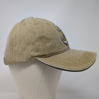 Island Dreams Baseball Cap Brown OSFM Anchor Bahamas Adjustable Slideback Hat