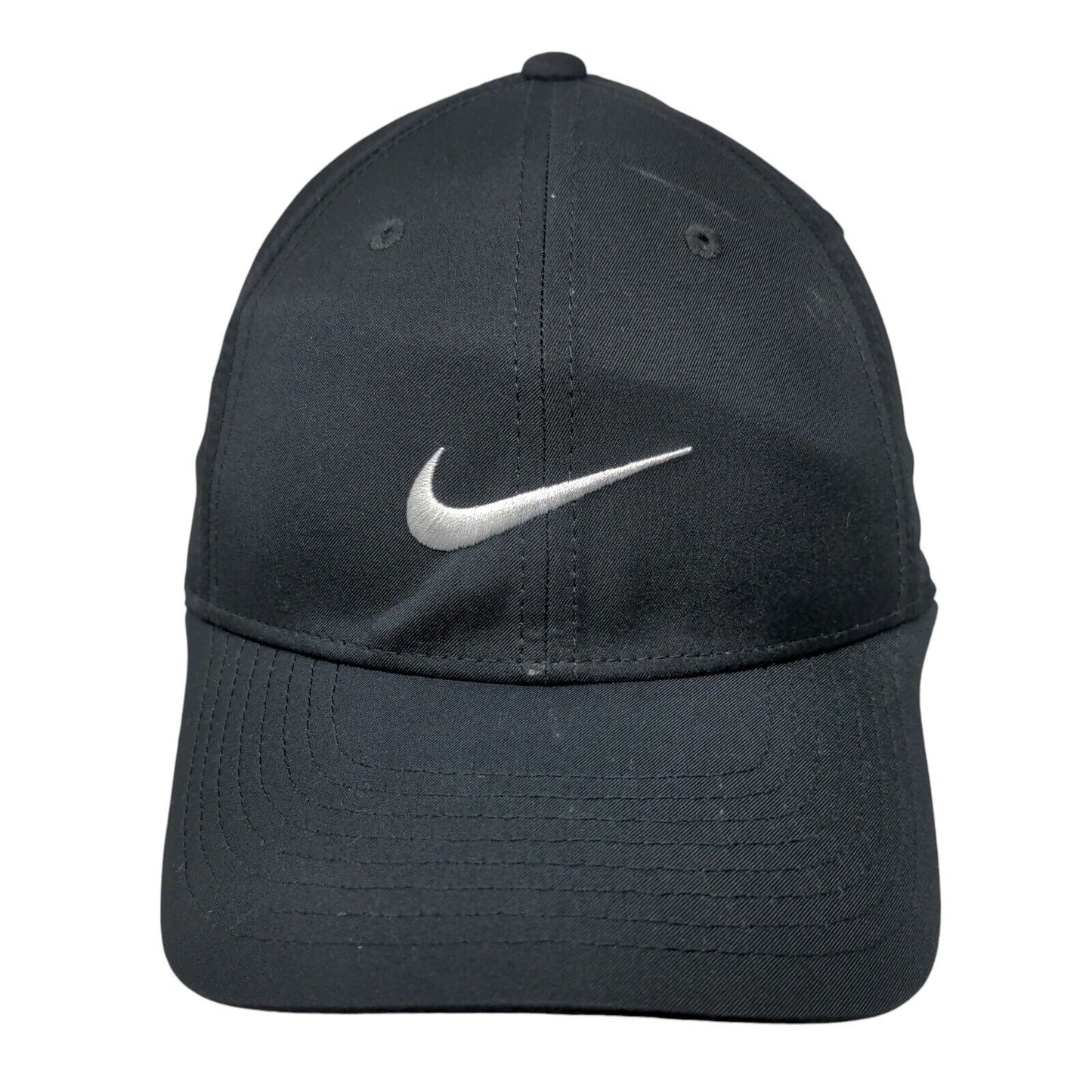 Nike Slideback Hat Black OSFM Adjustable Swoosh Embroidered Legacy 91