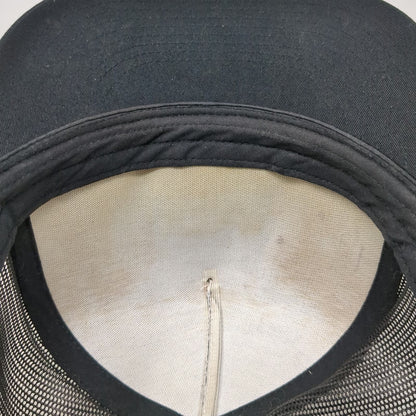 Yupoong Trucker Hat Black One Size T3 Contractors Bicep Logo Mesh Back Snapback