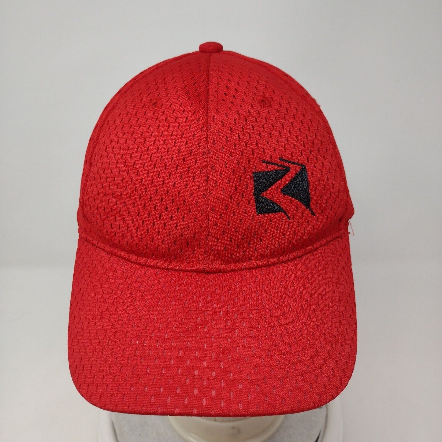 Pipe Division Strapback Hat Red OSFM Adjustable Embroidered 6 Panel KC Caps