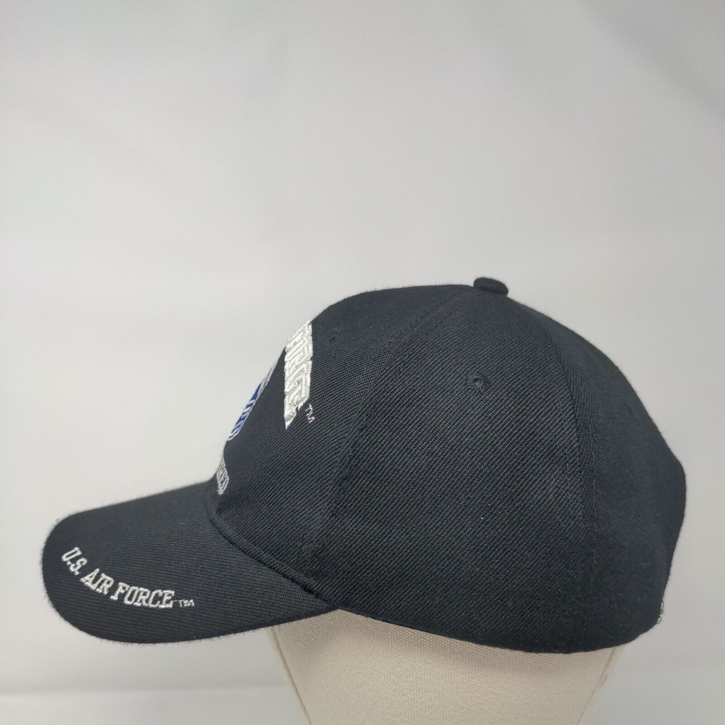 US Air Force CMSGTRETIRED Strapback Hat Black OSFM Adjustable Embroidered KYS