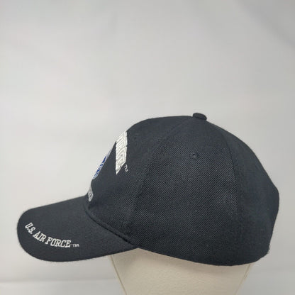 US Air Force CMSGTRETIRED Strapback Hat Black OSFM Adjustable Embroidered KYS