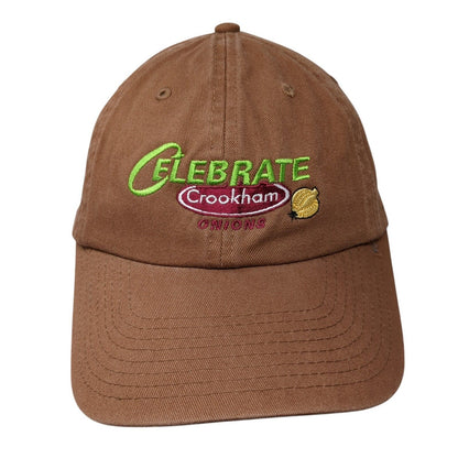 Celebrate Crookham Onions Slideback Hat Brown OSFA Adjustable 6 Panel
