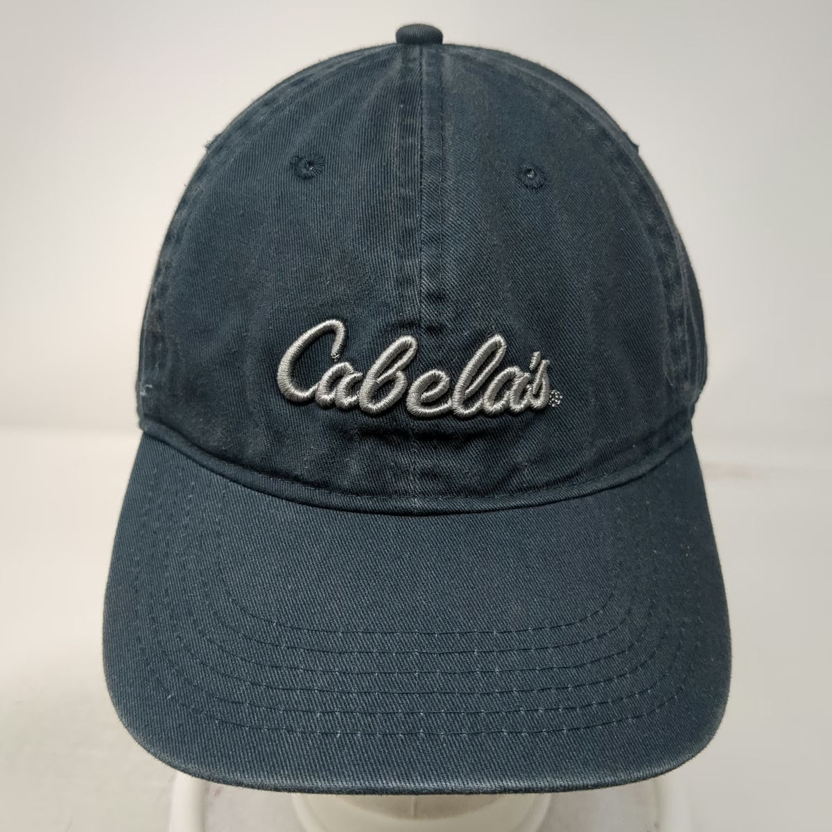 Cabela's Baseball Cap Blue One Size Embroidered Logo Strapback Cotton Hat