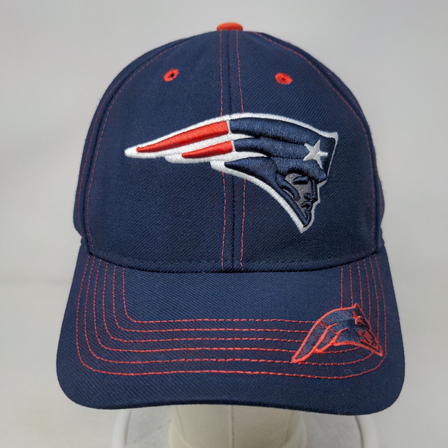 NFL Team New England Patriots Strapback Hat Blue OSFA Embroidered Logo