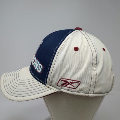 NFL Reebok Super Bowl XLII Champions Hat White Blue Red One Size Sideline Cap