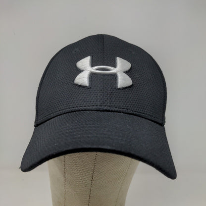 Under Armour Men's Snapback Hat Black Size OSFA Embroidered Logo 100% Polyester