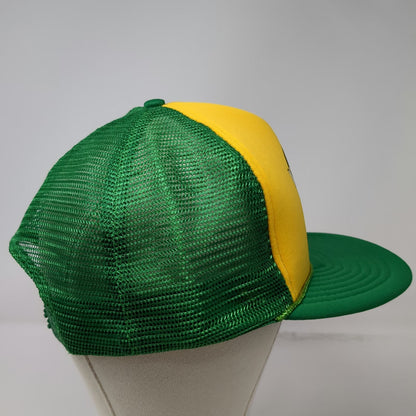 Thunderbird Sportswear Miracle-Gro Green Yellow Trucker Hat Snapback Vintage