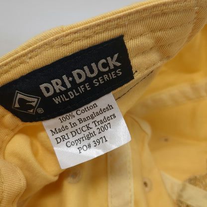 Dri Duck Baseball Cap Yellow One Size Running Horses Embroidery Cotton Hat
