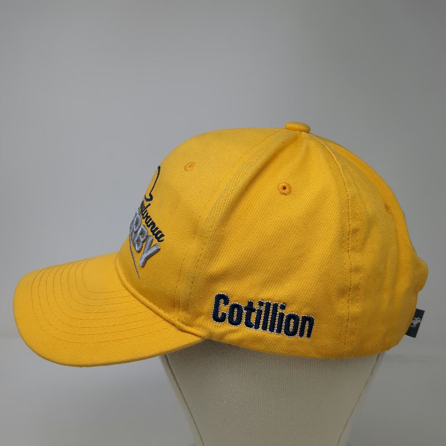 Yellow Baseball Cap One Size Pennsylvania Derby Parx Racing Cotillion Hat Logo