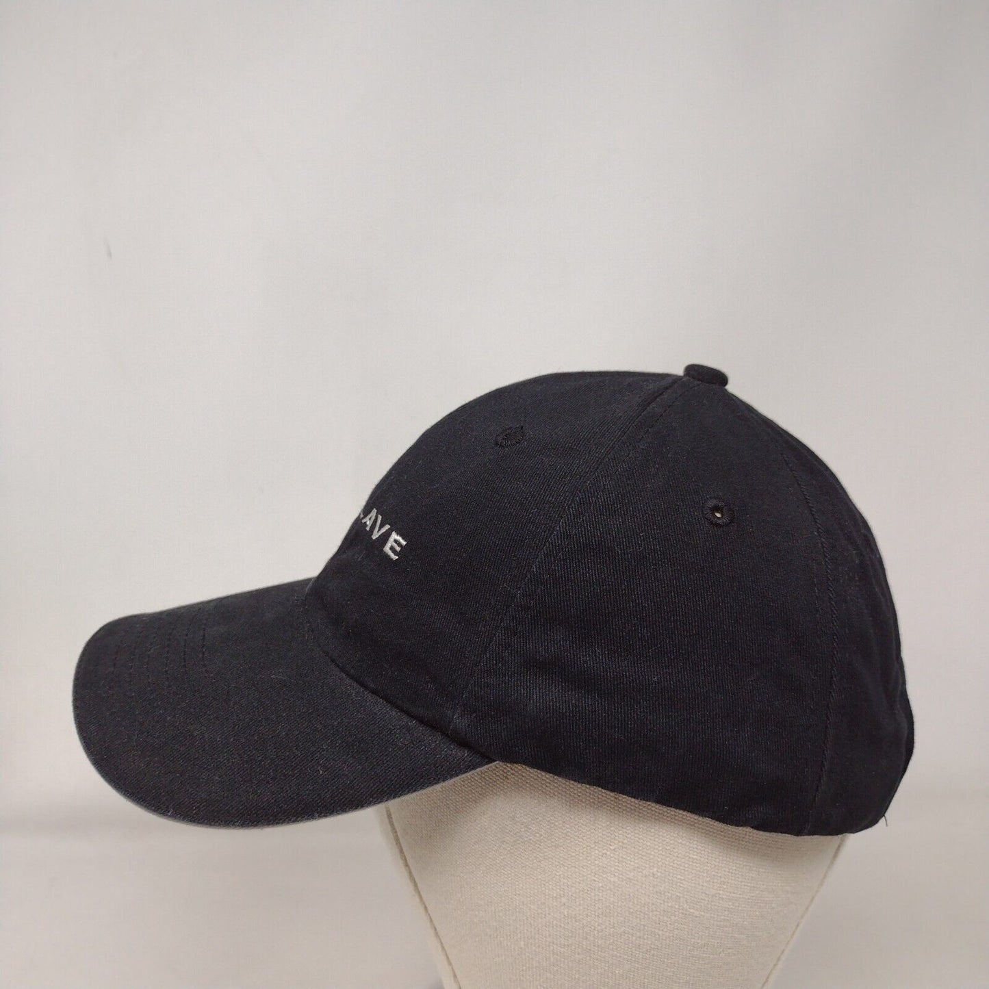Enclave Strapback Hat Black OSFA Adjustable Embroidered The Max Hat Cotton
