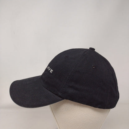Enclave Strapback Hat Black OSFA Adjustable Embroidered The Max Hat Cotton