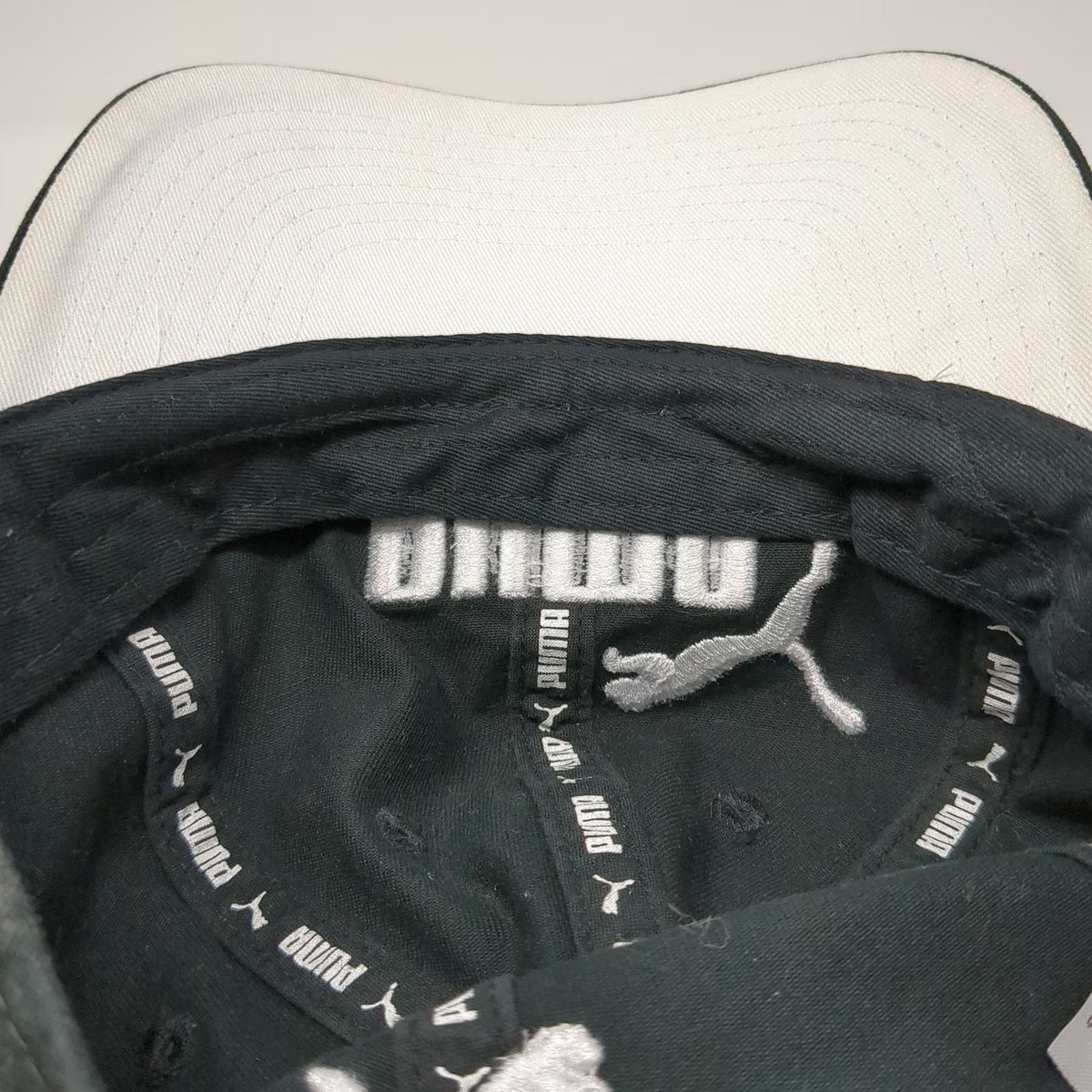 Puma Baseball Cap Black One Size Cotton Logo Strapback Adjustable Athletic Hat