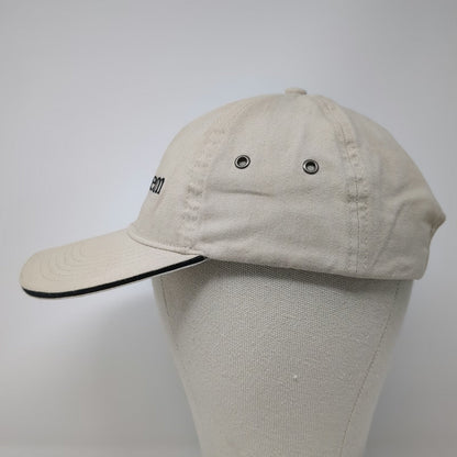 Gulfstream Baseball Cap Beige One Size Slideback Black Sandwich Brim Hat