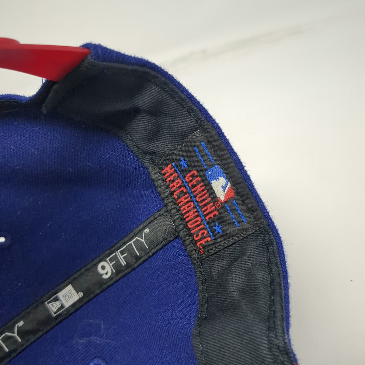 New Era Texas Rangers MLB Snapback Hat Blue Red One Size Flat Bill 9FIFTY OSFM