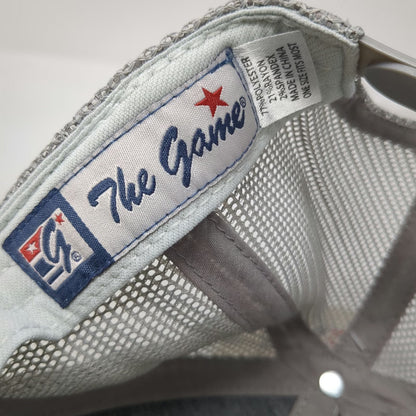 The Game Trucker Hat Gray One Size Blue Ground Northwest LLC Mesh Snapback Brim