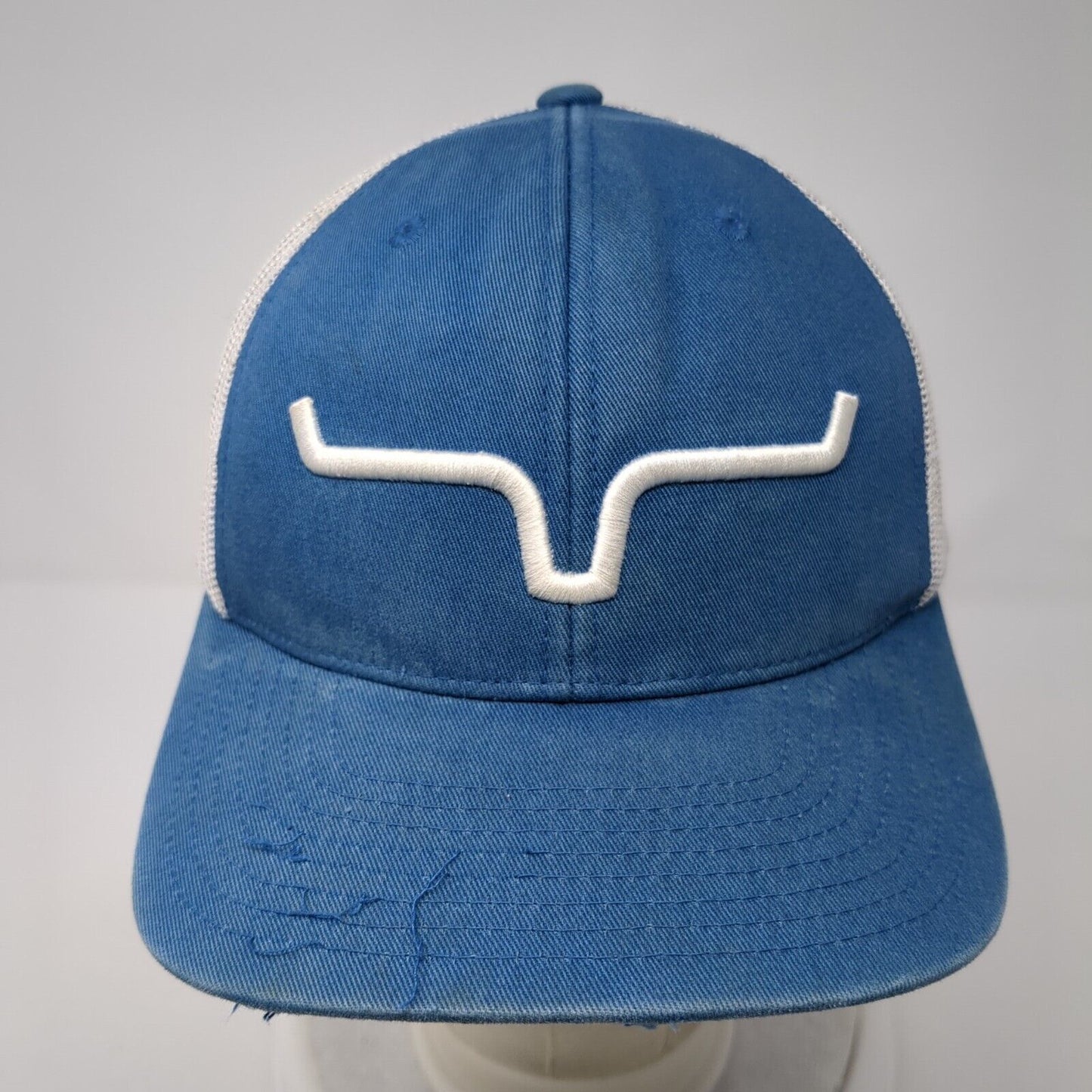 Kimes Ranch Snapback Mesh Back Trucker Hat Blue One Size 6 Panel Outdoor