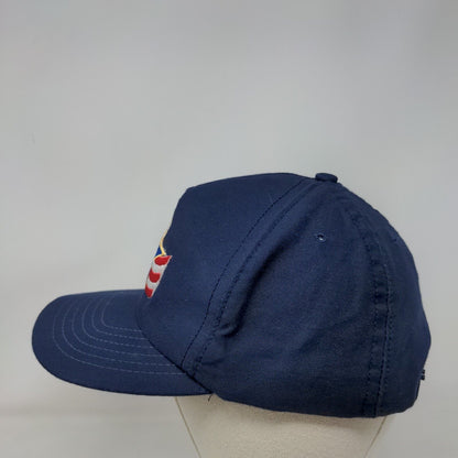 Blue Star Snapback Hat Blue One Size Embroidered Adjustable Vent Holes
