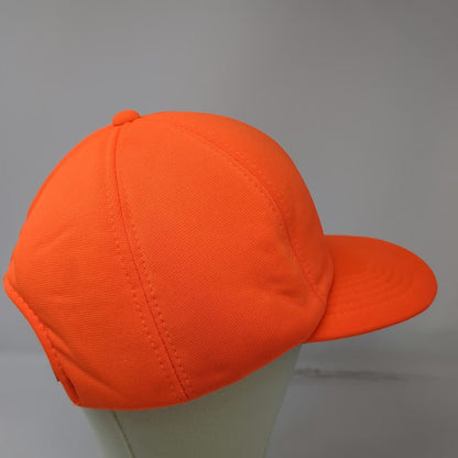 Dorfman Pacific Snapback Orange Hat One Size Green Underbrim Solid Blank Cap