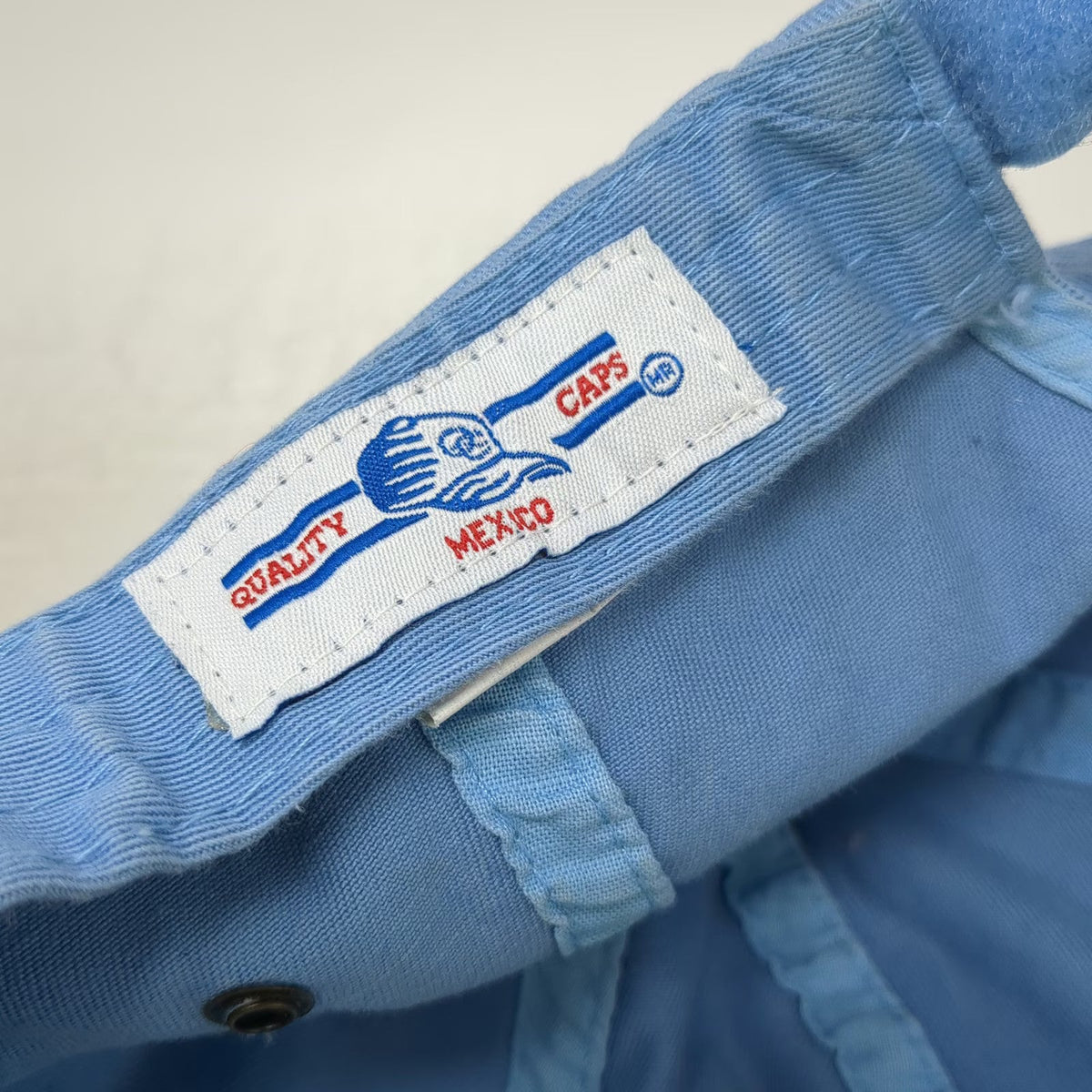 Quality Caps Riviera Maya Wave Logo Blue Baseball Cap OSFM Strapback Hat Cotton