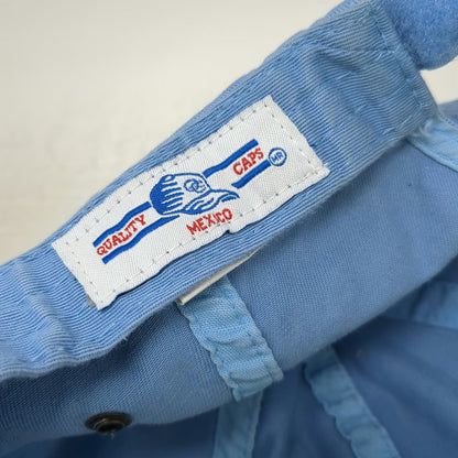 Quality Caps Riviera Maya Wave Logo Blue Baseball Cap OSFM Strapback Hat Cotton