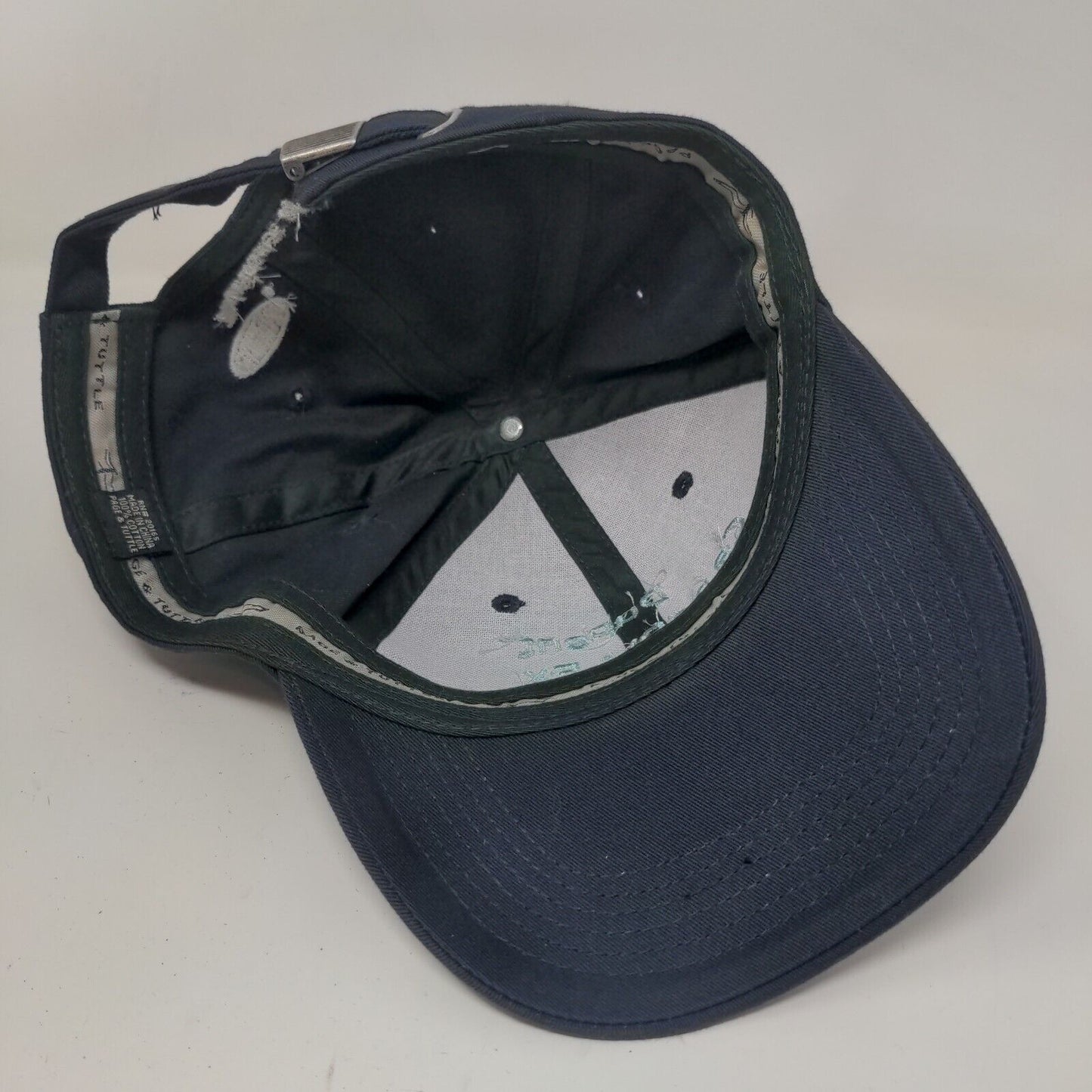 Page & Tuttle Men's Slideback Hat Blue Embroidered DuPont Canopy EX Herbicide