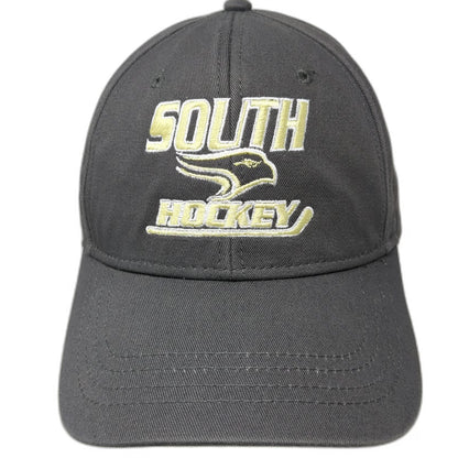 Cap America Snapback Hat Gray One Size C.R. South Ice Hockey Embroidered 6 Panel