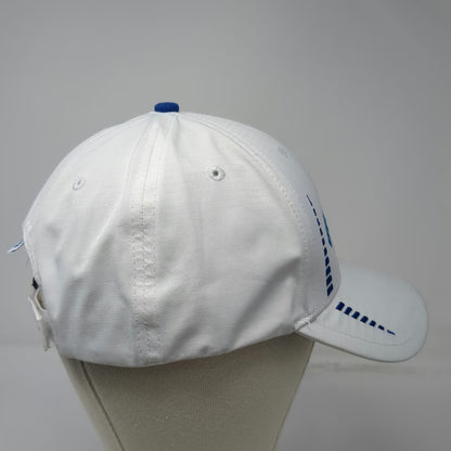 Cap America Golf White Blue Baseball One Size Carlson Logo Sporty Tech Hat
