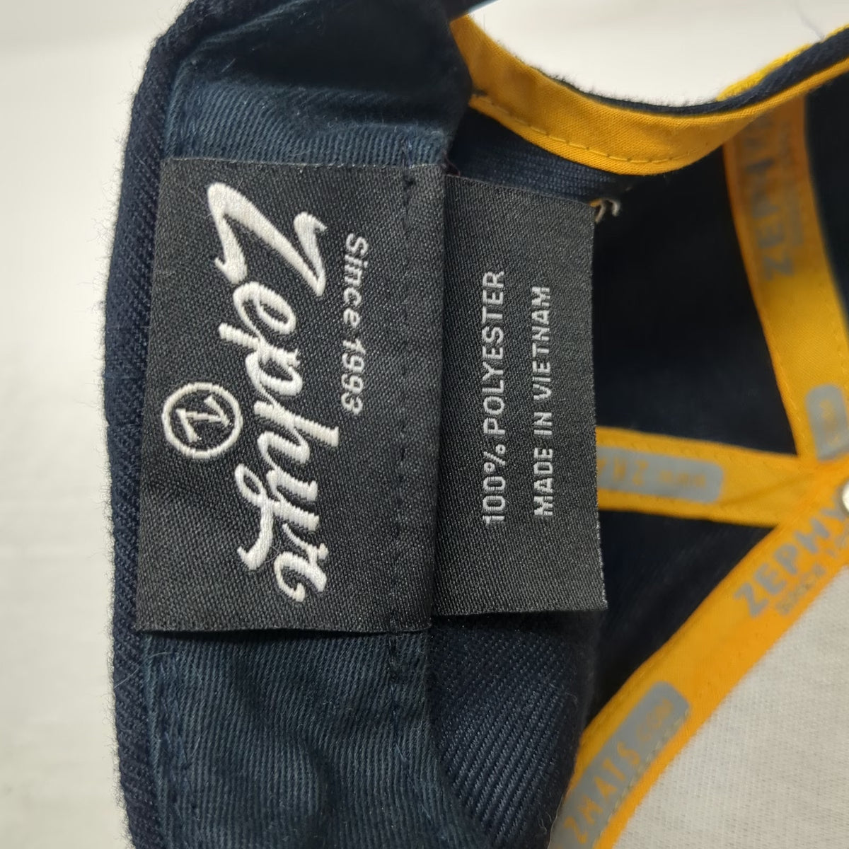 Zephyr Michigan Wolverines NCAA Snapback Hat Blue Yellow One Size Script M Logo