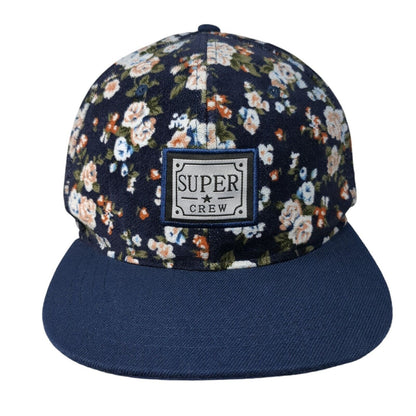 HongDing Snapback Floral Hat Multicolor OSFA Embroidered Logo Super Crew