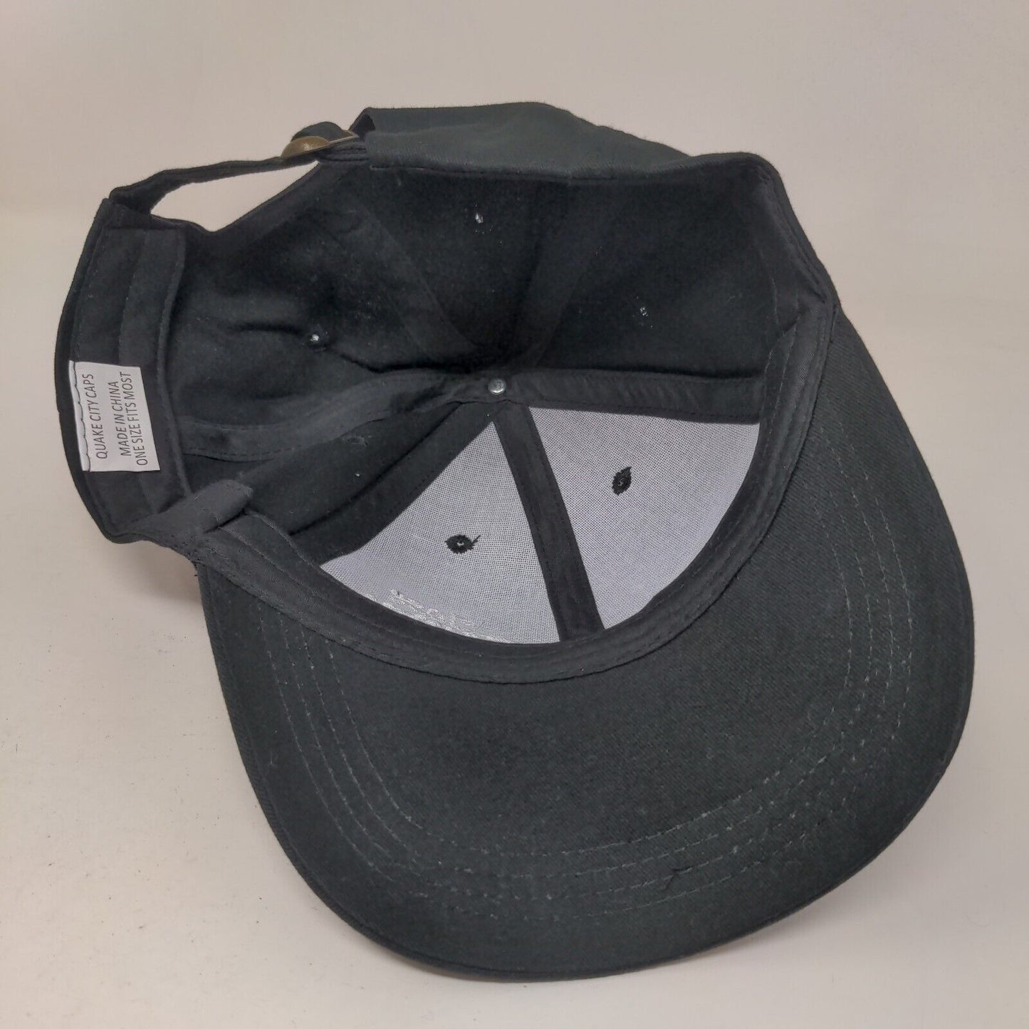 Jose Cuervo Slideback Hat Black OSFM Embroidered Quake City Caps 6 Panel