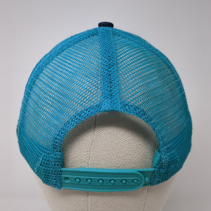 McCall Idaho Ice Breaker Challenge Snapback Trucker Hat Blue OS Mesh Evenkeel