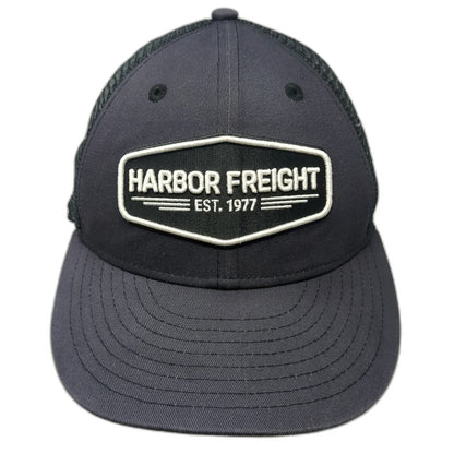 Harbor Freight Trucker Hat Gray One Size Mesh Snapback Patch Logo HFT Est 1977