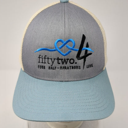 Fifty Two Four Half Marathons Love Snapback Trucker Hat Multicolor OS Mesh Back
