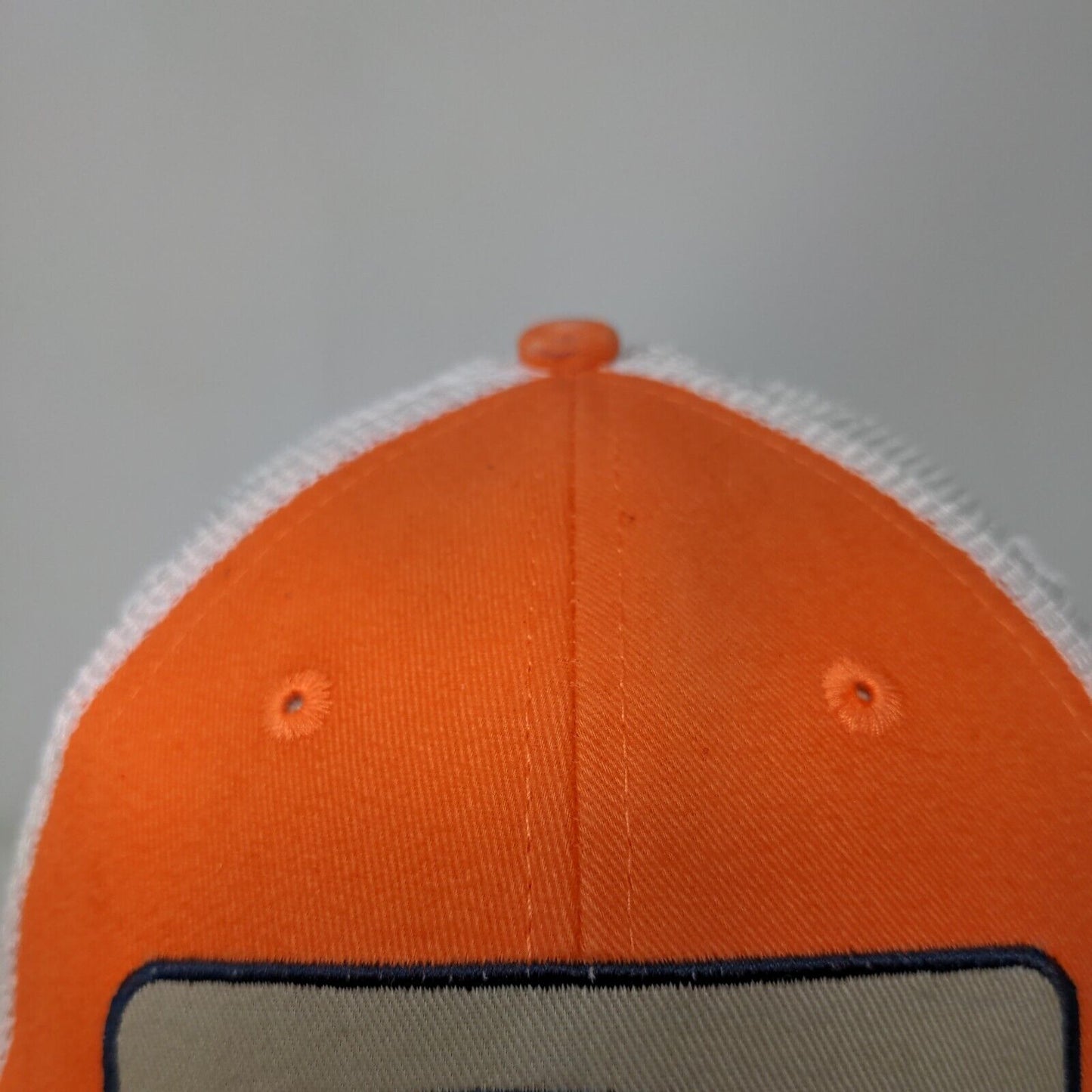 Spanish Fly Snapback Mesh Back Trucker Hat Orange One Size Colorblock Fishing